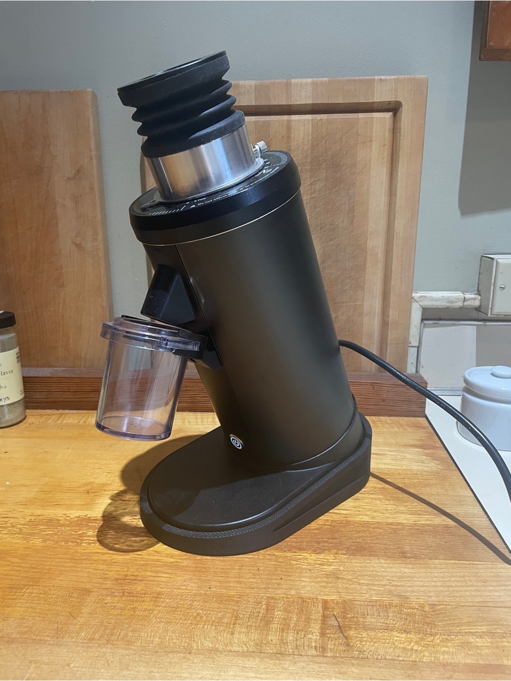 Miicoffee DF64 Black Electric Home coffee grinder single dose